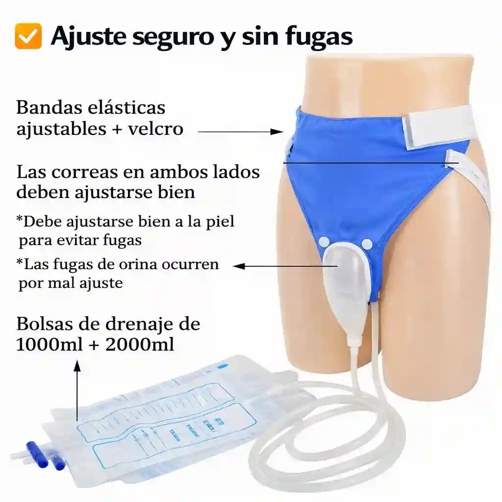 UriProst® Sistema de recolección continua de orina - Urinario Intercambiable