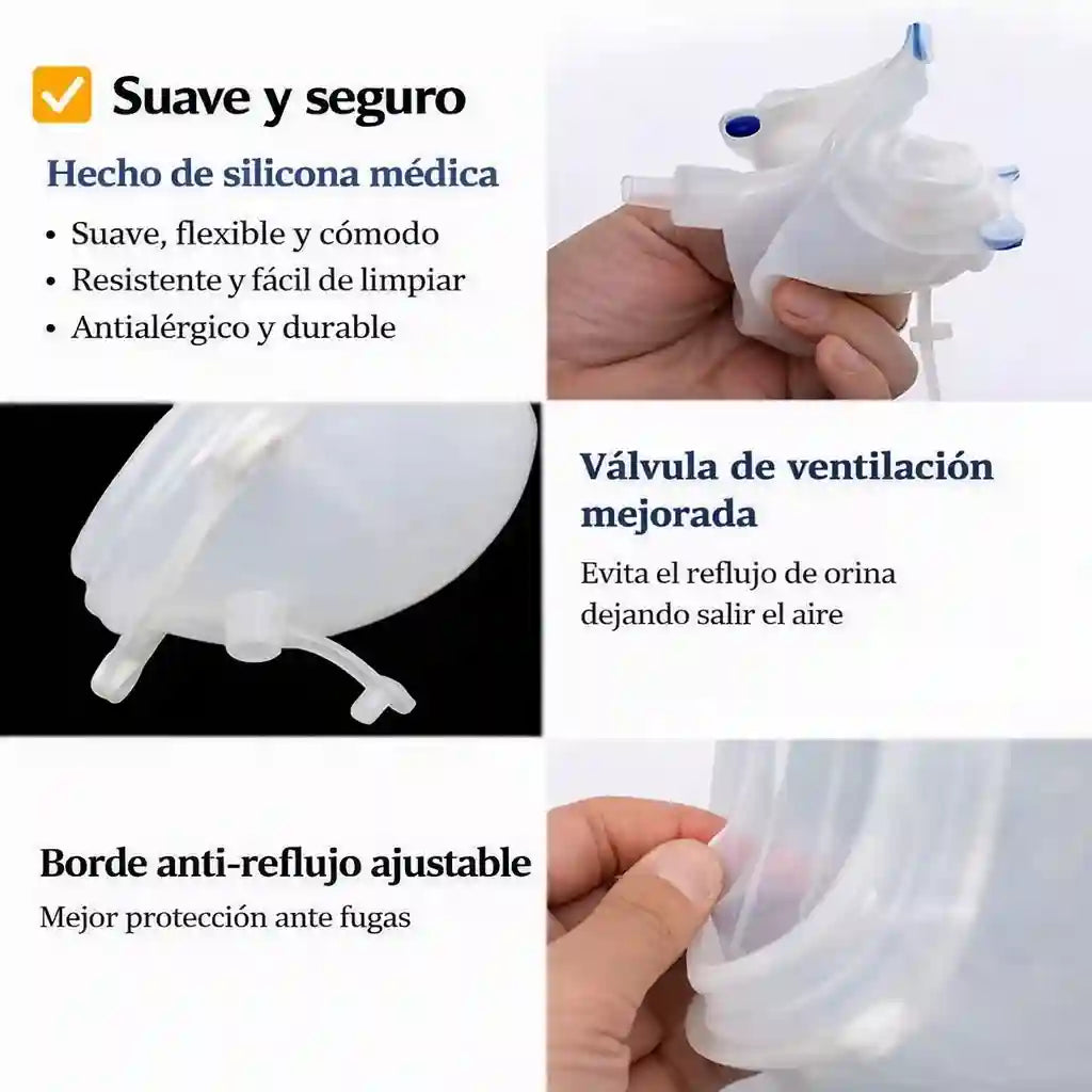 UriProst® Sistema de recolección continua de orina - Urinario Intercambiable