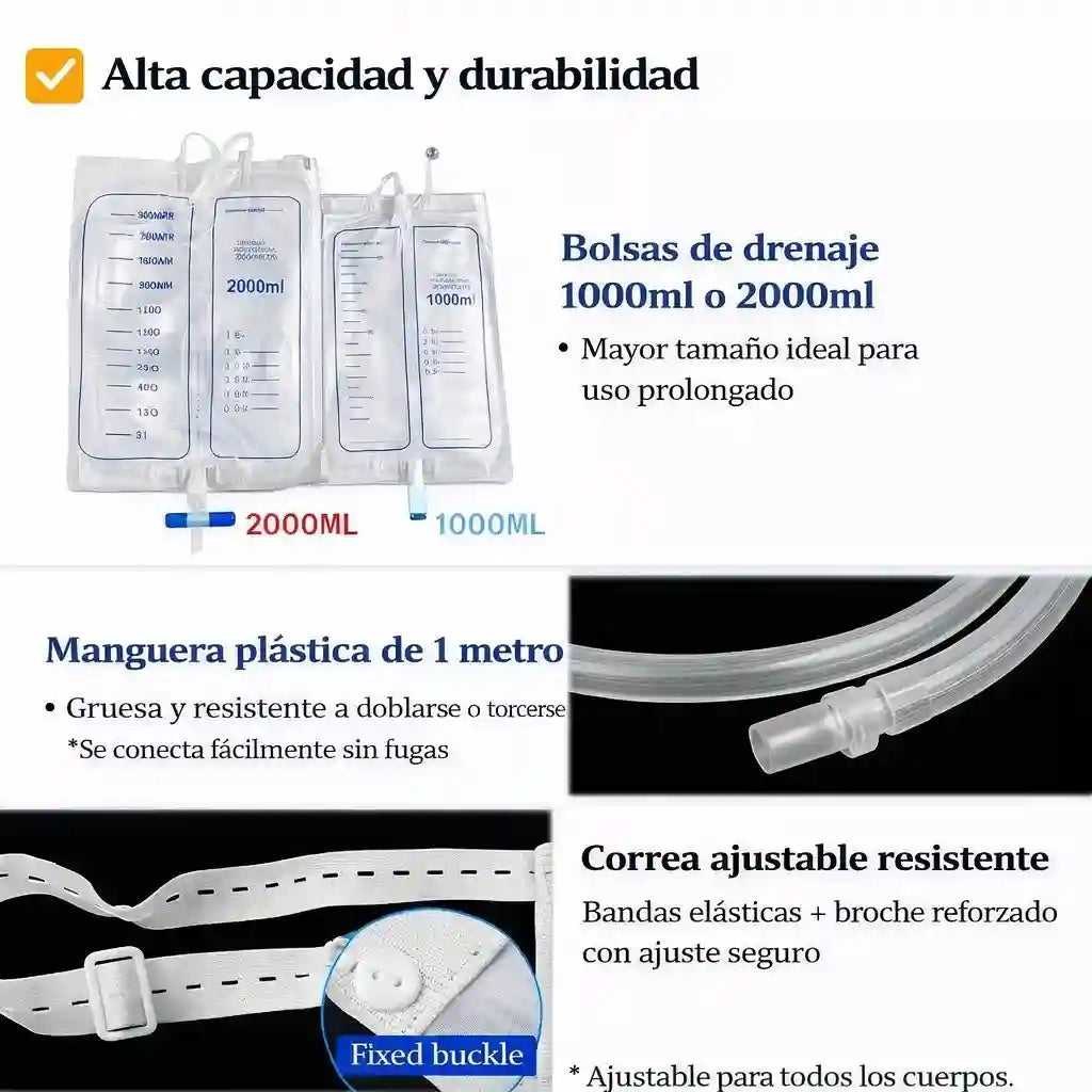 UriProst® Sistema de recolección continua de orina - Urinario Intercambiable