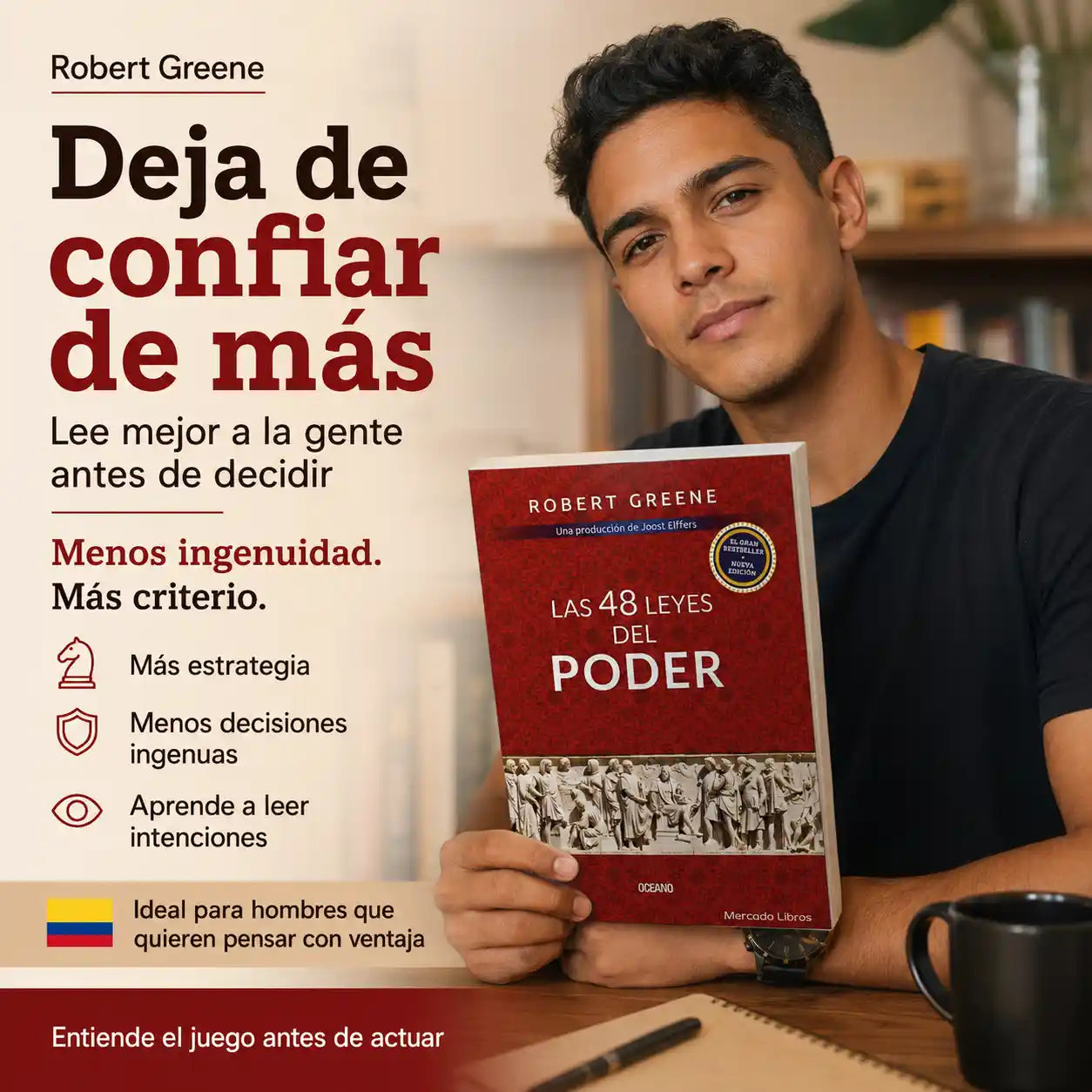 Las 48 Leyes Del Poder® Libro físico de desarrollo personal estrategia liderazgo poder psicología social y comportamiento humano