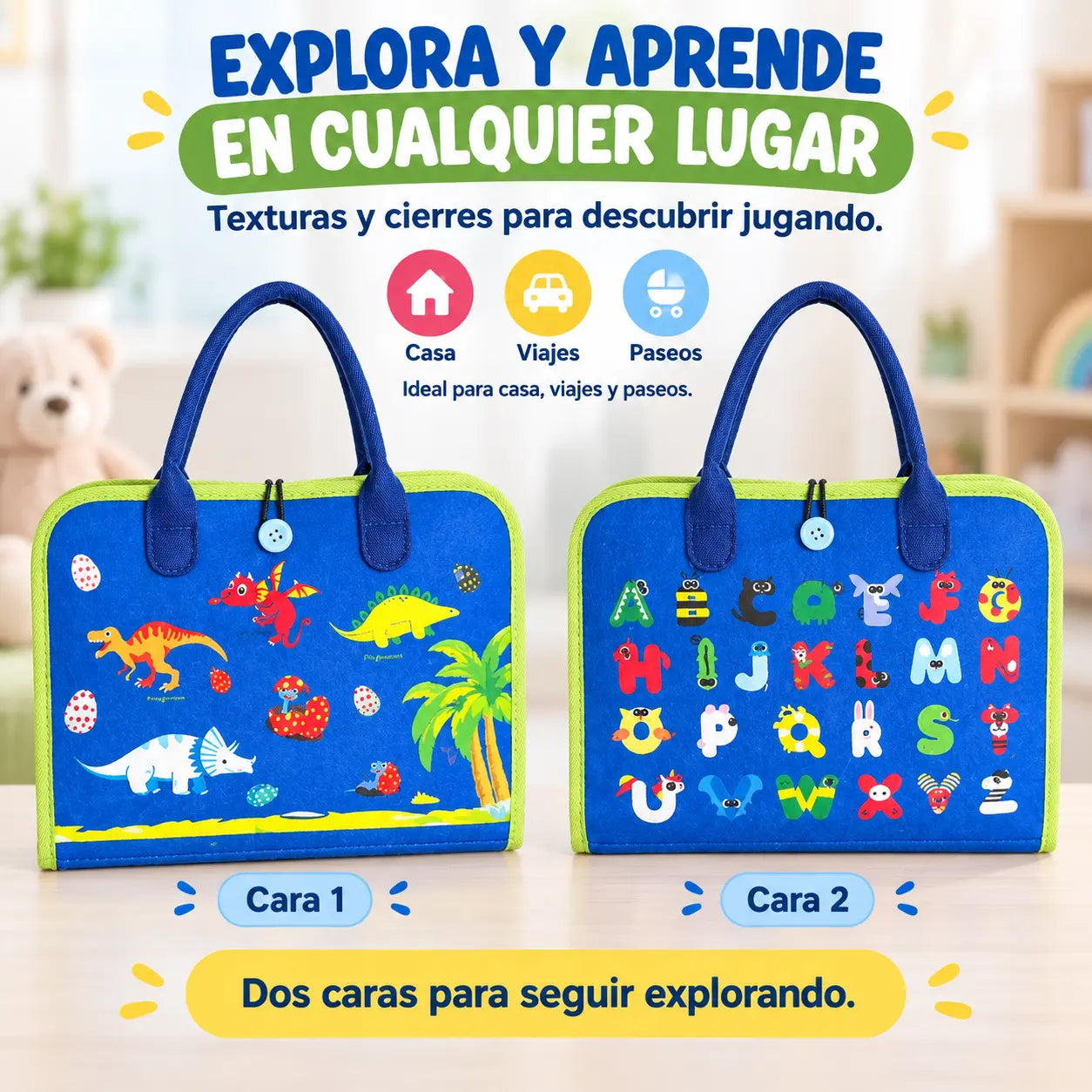 HABILIX® | Libro Tablero de Actividades Montessori Didáctico.