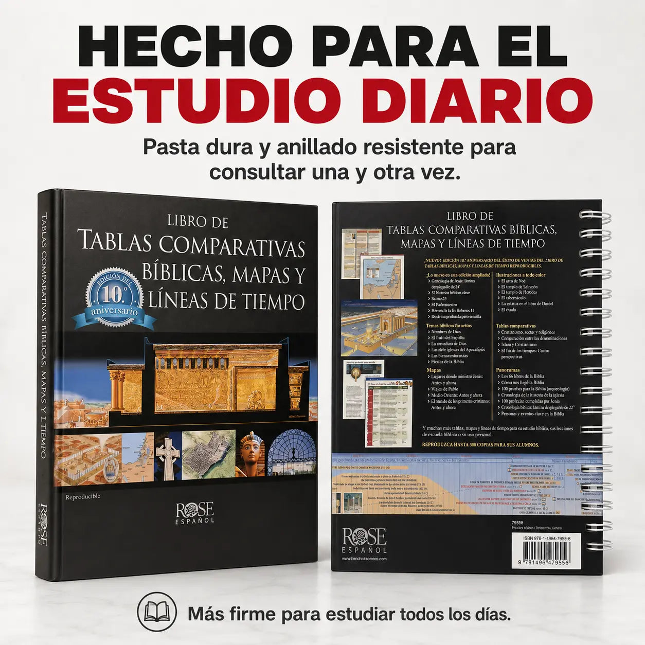 Cronix® Libro de Tablas Comparativas Bíblicas, Mapas y Líneas de Tiempo by Rose Publishing edición 10 aniversario en español