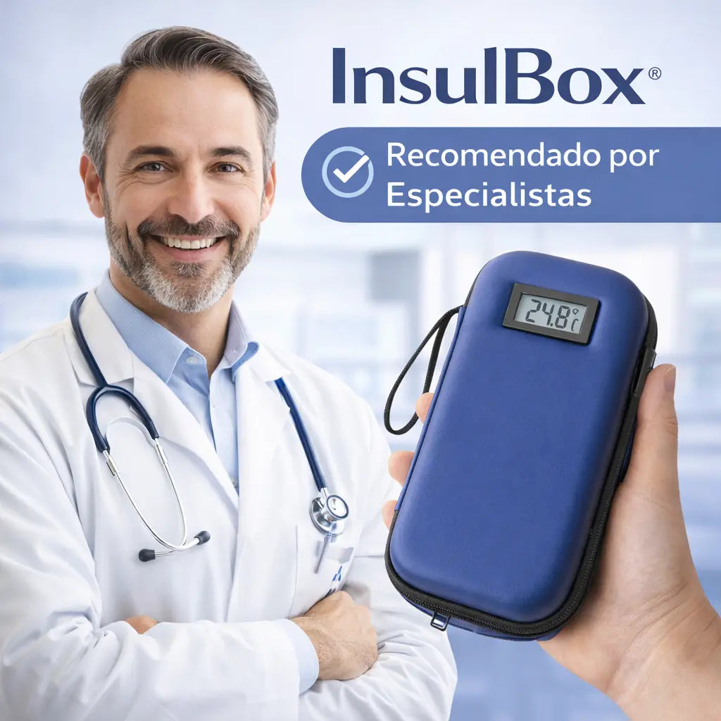InsulBox® Estuche Refrigerador de Insulina GLP1 con Pantalla de Temperatura