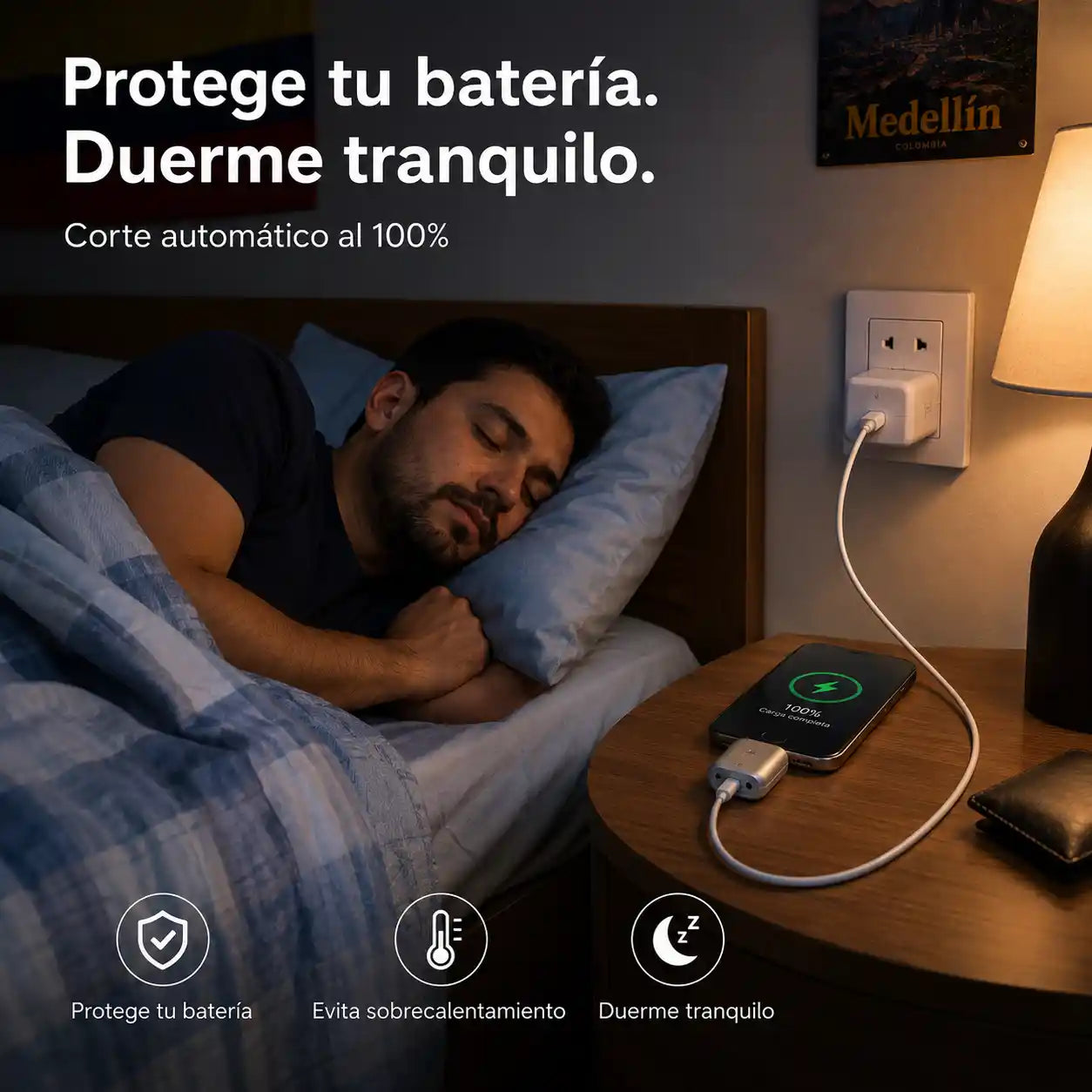 AutoCut 140W® Adaptador/desconector inteligente USB-C PD Carga rápida 140 W con IA