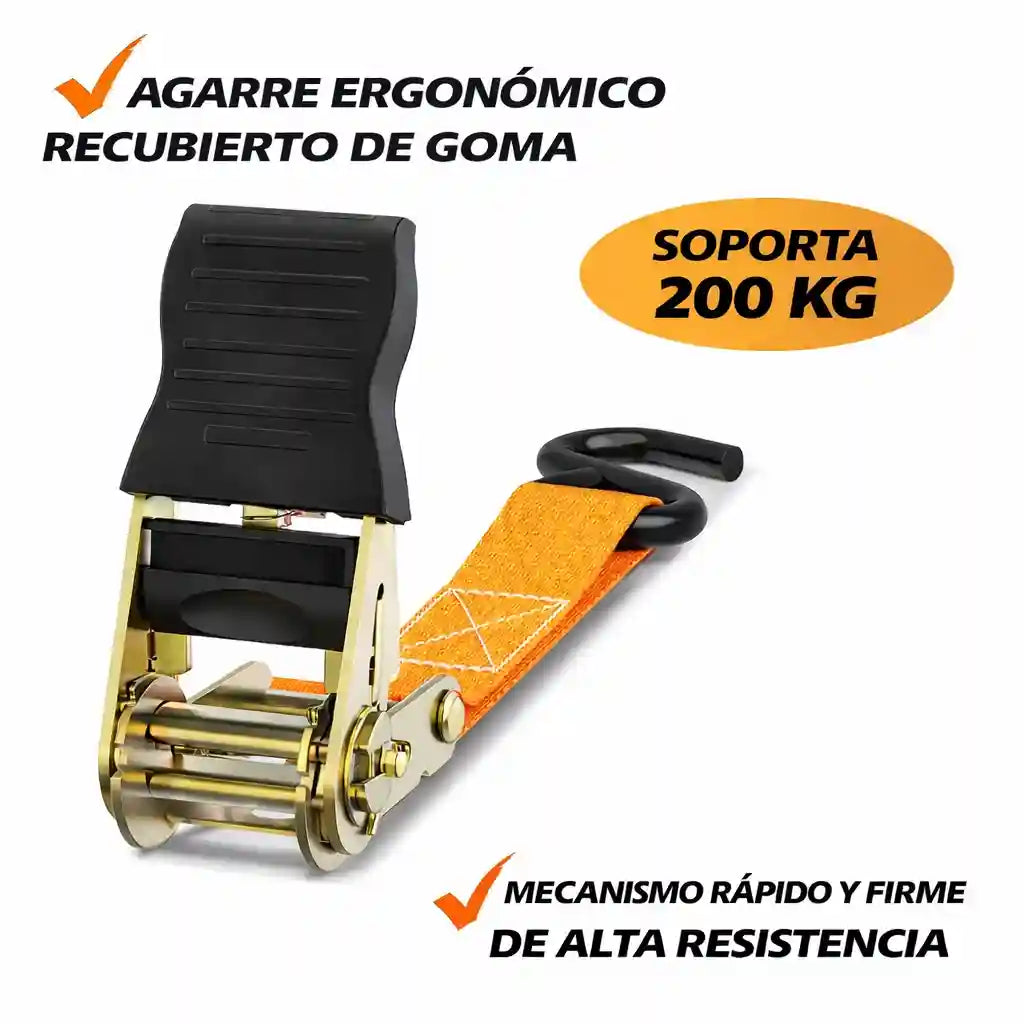 KargoLock® Correa Trinquete 5 Metros Amarre Carga Vehiculos