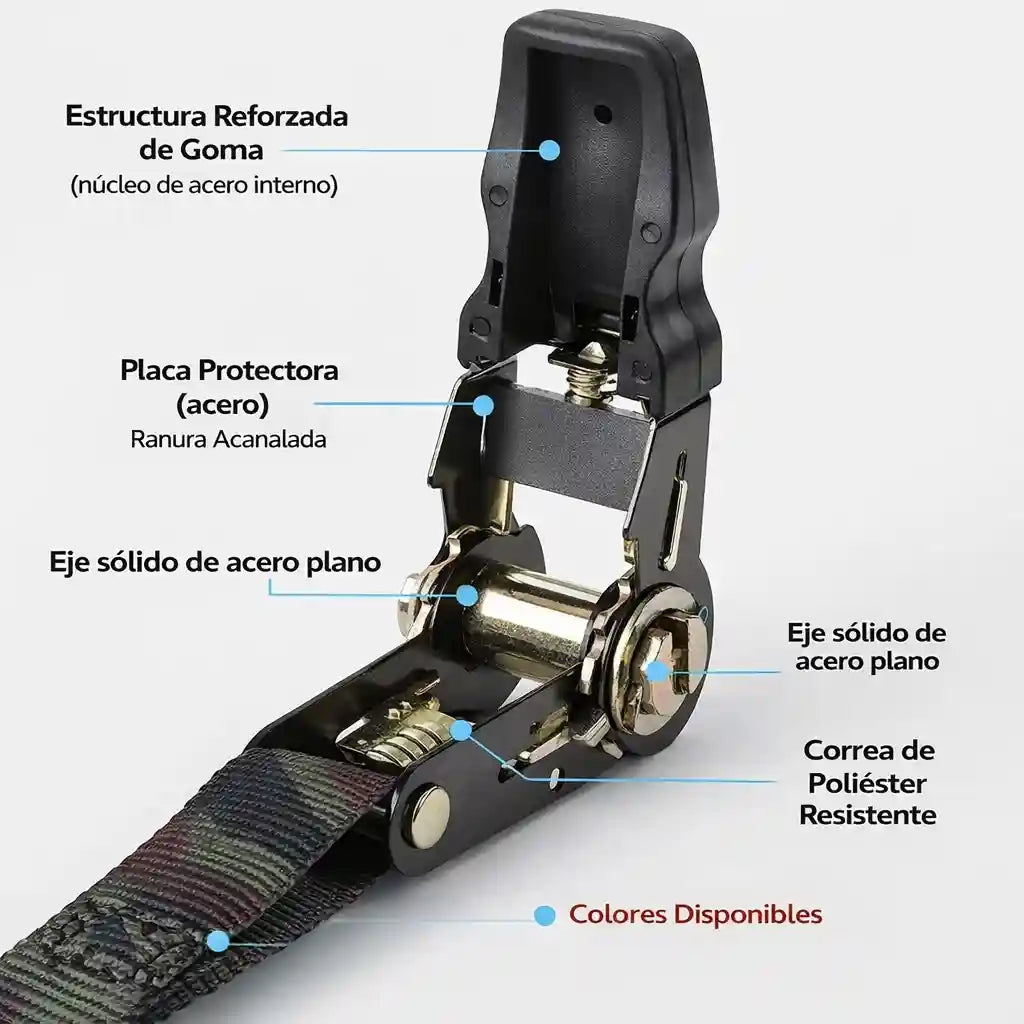 KargoLock® Correa Trinquete 5 Metros Amarre Carga Vehiculos