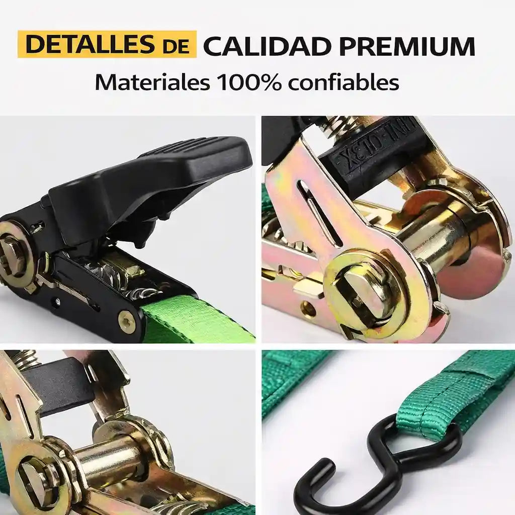 KargoLock® Correa Trinquete 5 Metros Amarre Carga Vehiculos