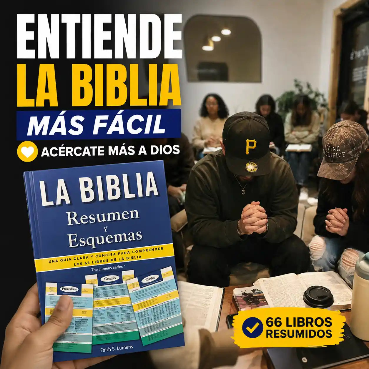 LA BIBILIA- Resumen y Esquemas, Cartilla/guía visual de estudio bíblico de los 66 libros