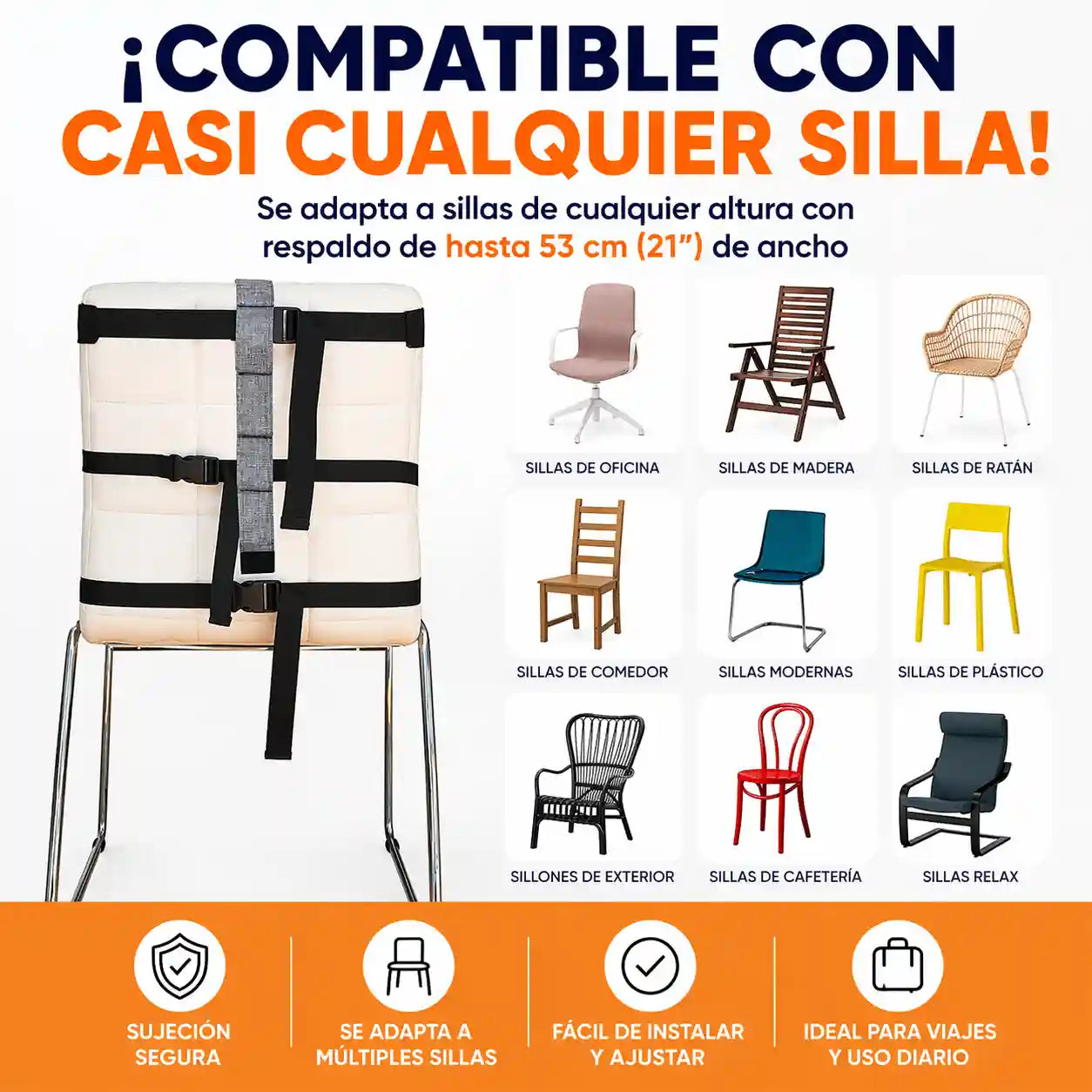 BbyGo®  Cinturon De Seguridad Anticaída Para Bebes, Cinturón de seguridad para aprender a sentarse y alimentación