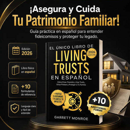 El Único Libro De Living Trusts En Español Crea Fideicomisos en vida revocables Proteja a Sus Herederos y Ahorre Miles