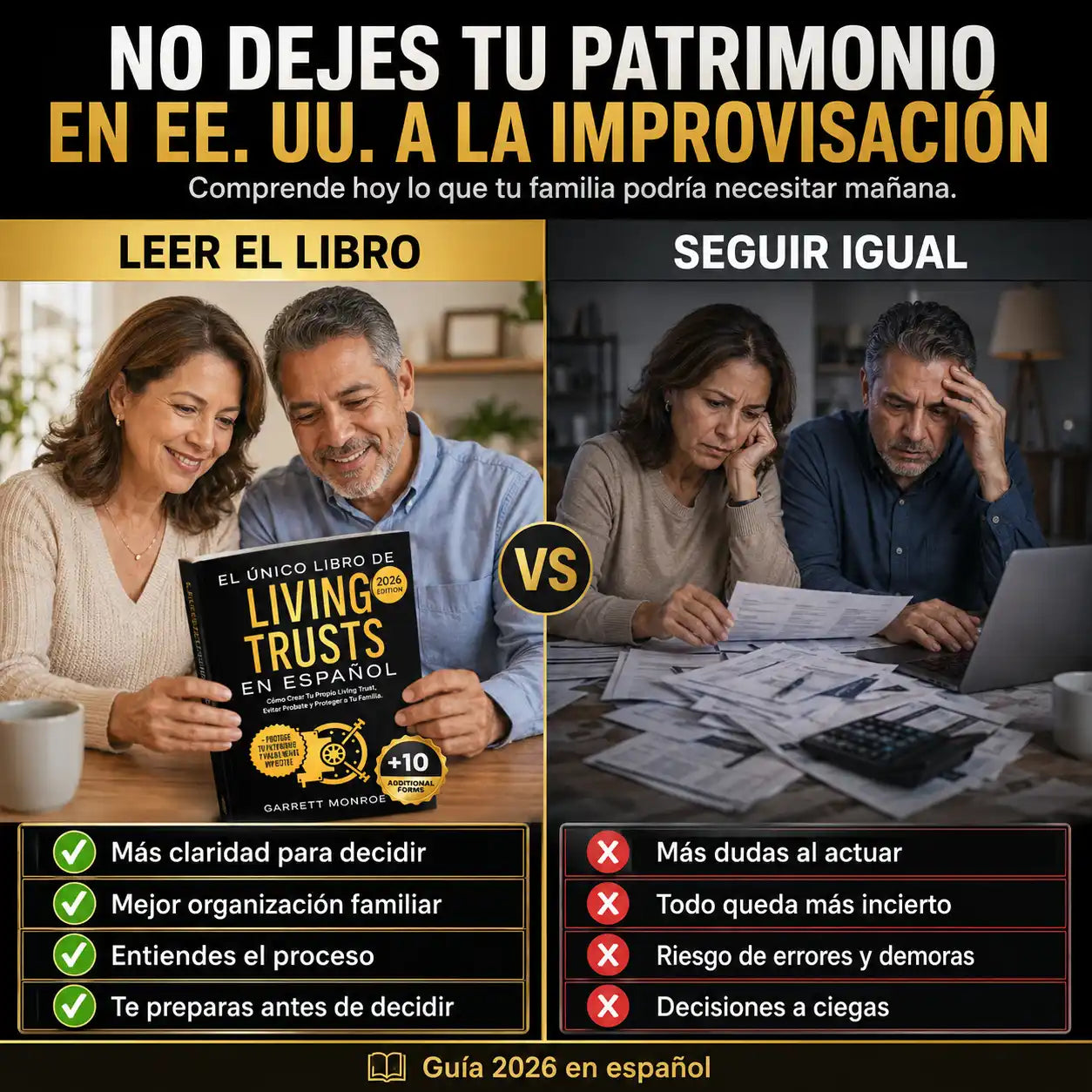 El Único Libro De Living Trusts En Español Crea Fideicomisos en vida revocables Proteja a Sus Herederos y Ahorre Miles