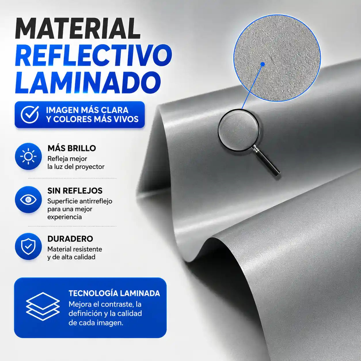 CineWall® Pantalla para Proyector contra luz ambiental Tela ALR