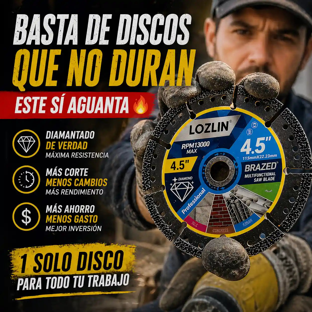 Pulimax® Disco Diamantado Multiuso 4.5"