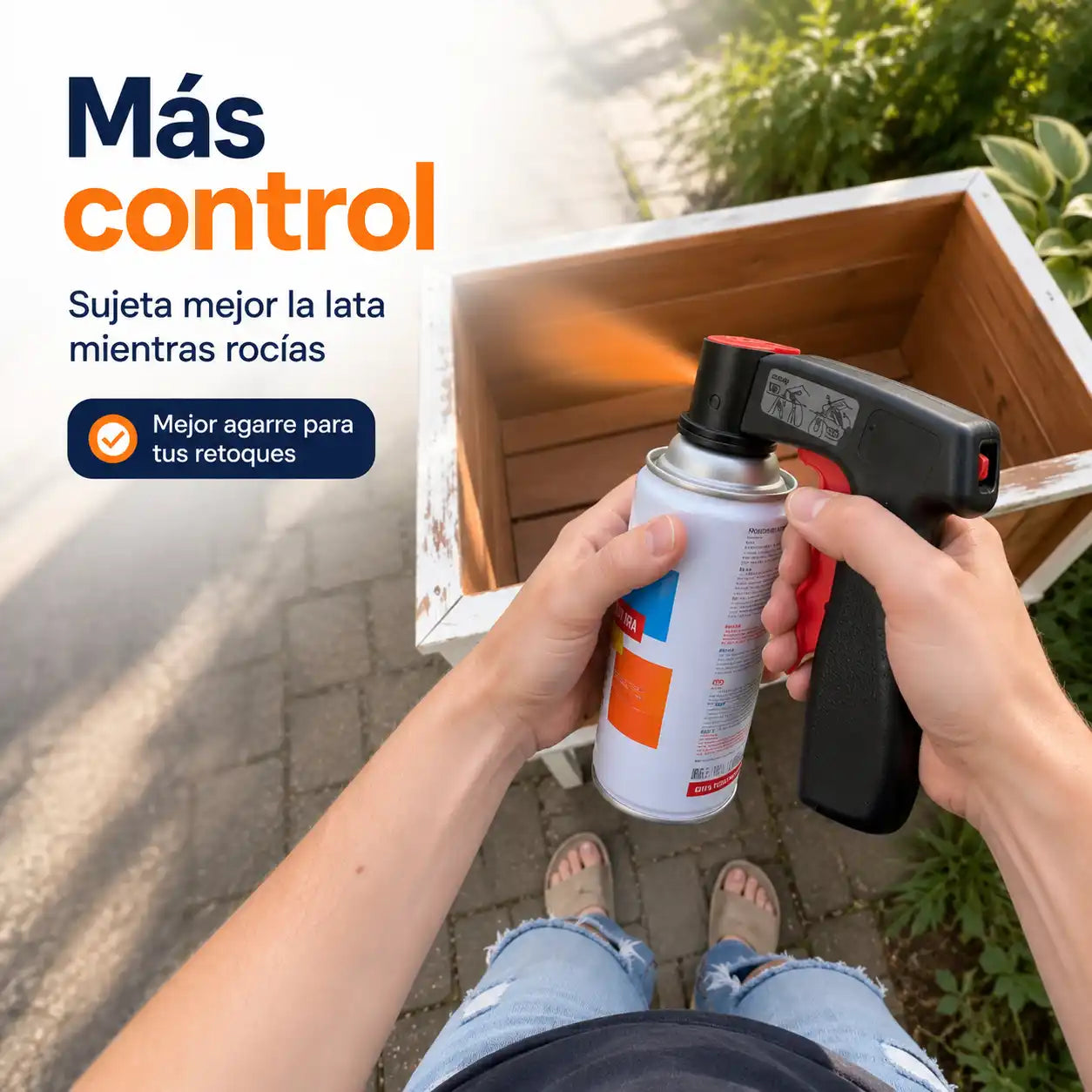 AeroGrip® Pistola pulverizadora de pintura autoaplicable Universal Adaptador tipo gatillo para aerosoles