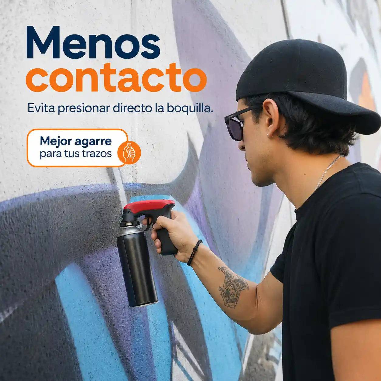 AeroGrip® Pistola pulverizadora de pintura autoaplicable Universal Adaptador tipo gatillo para aerosoles