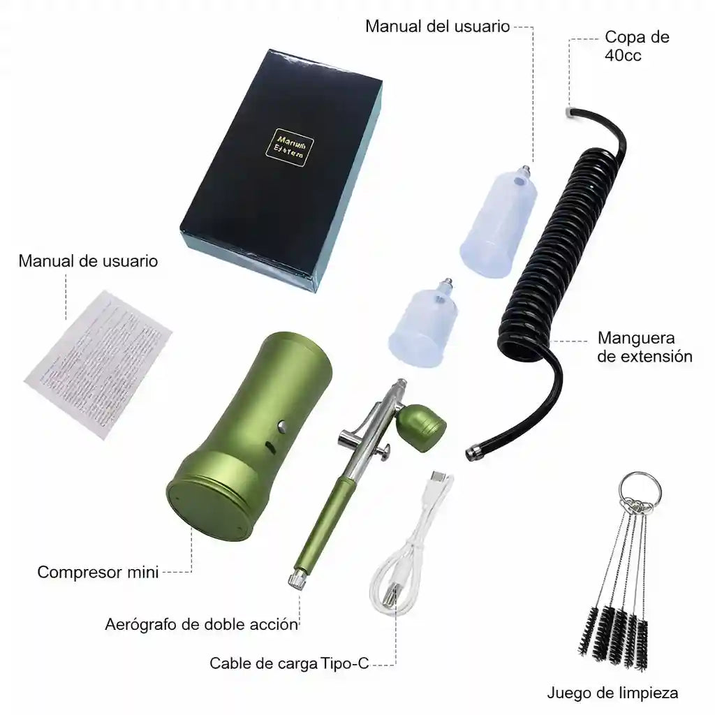AeroLux® Kit Compresor eléctrico de Aerografía
