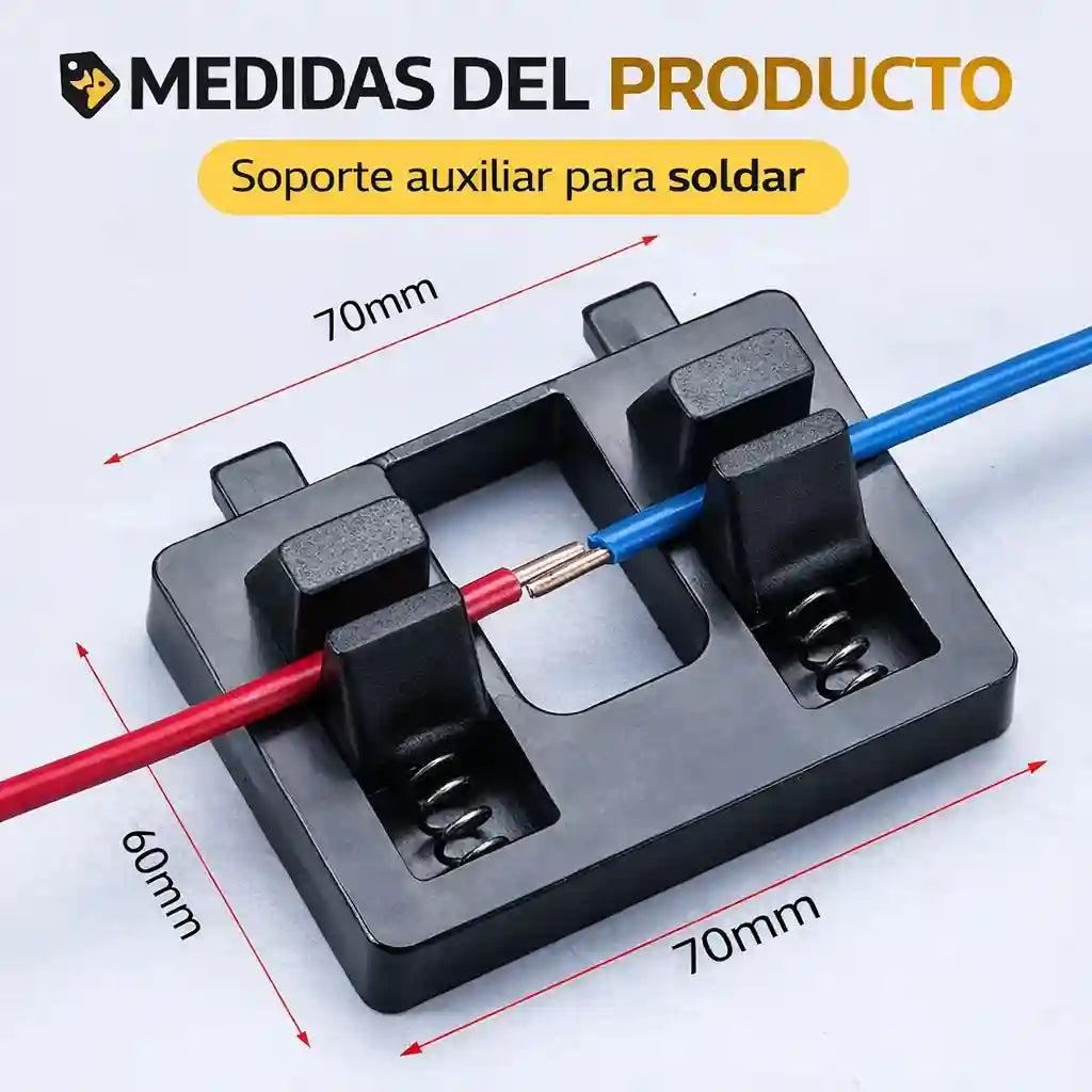 CLIPTRONIC® Bases Para Soldar Cables Kit 3Pz