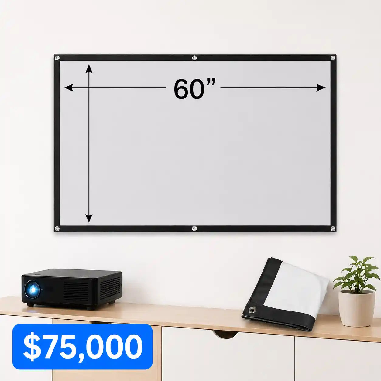CineWall® Pantalla para Proyector contra luz ambiental Tela ALR