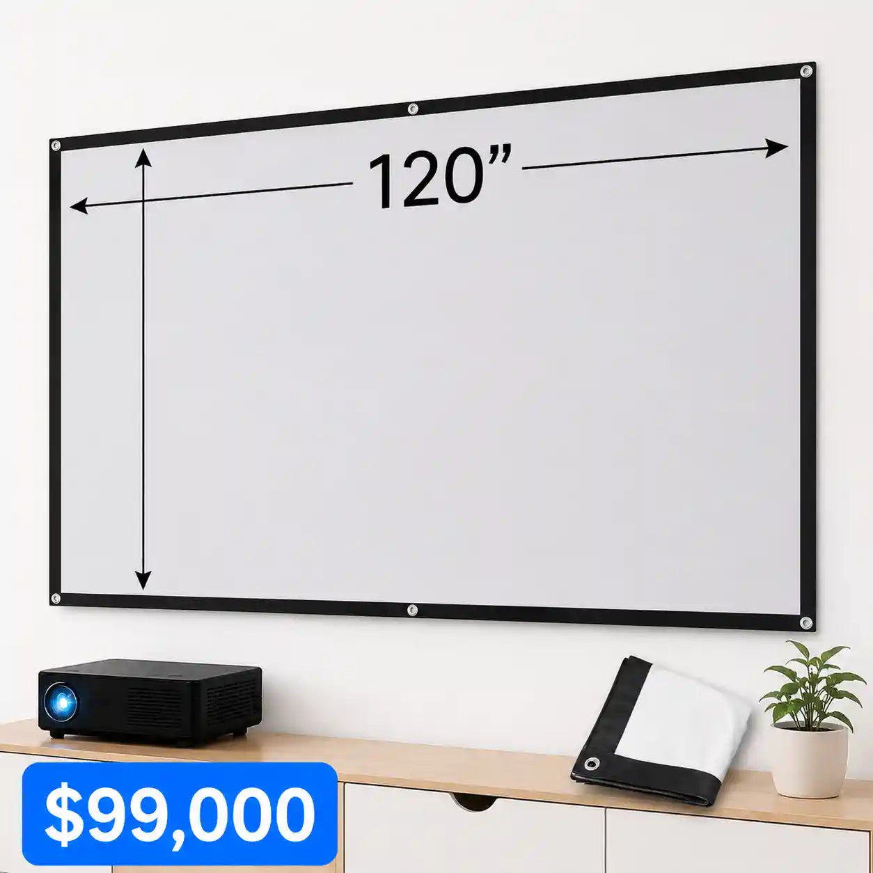 CineWall® Pantalla para Proyector contra luz ambiental Tela ALR