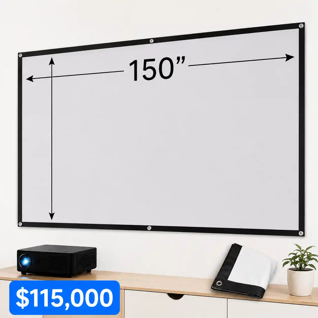 CineWall® Pantalla para Proyector contra luz ambiental Tela ALR