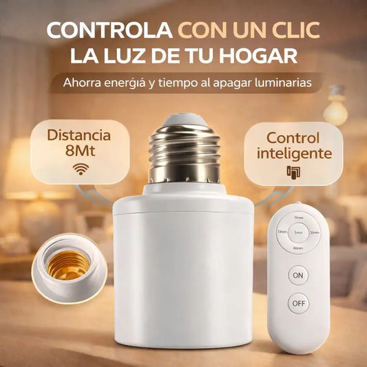 ClickLuz® Plafon Inteligente Con Temporizador y Control
