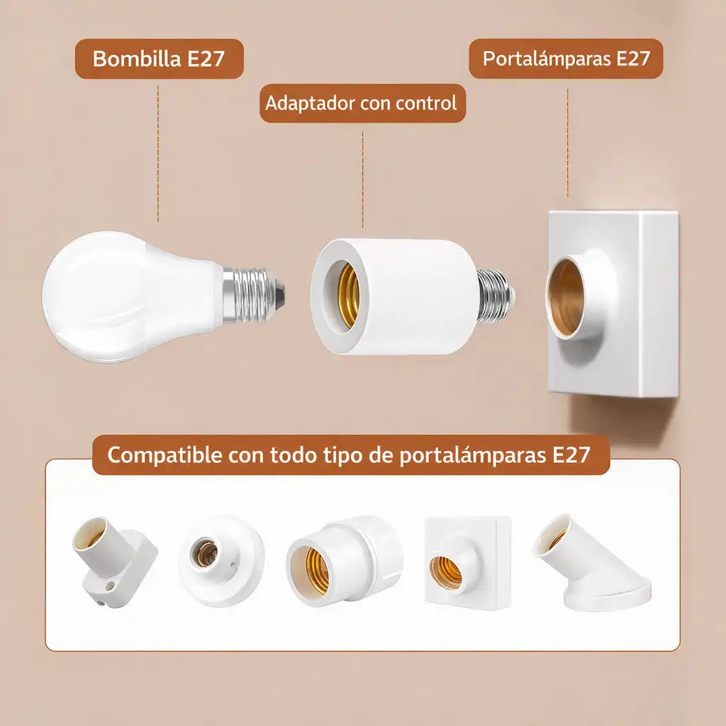 ClickLuz® Plafon Inteligente Con Temporizador y Control