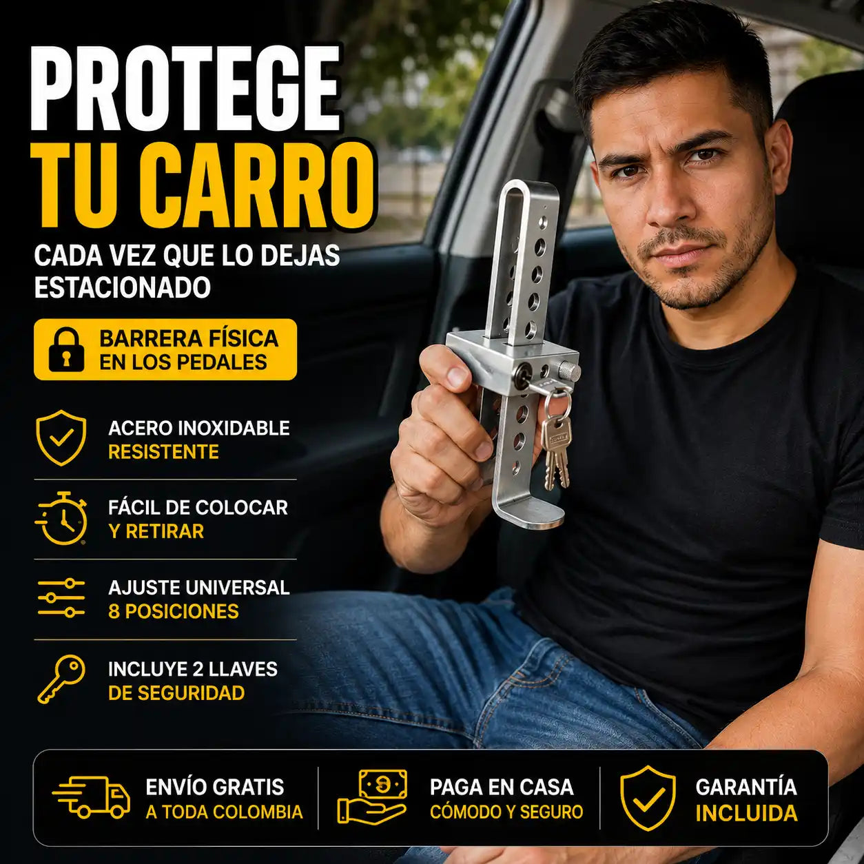 CarLock®  Candado De Pedal Para Carro