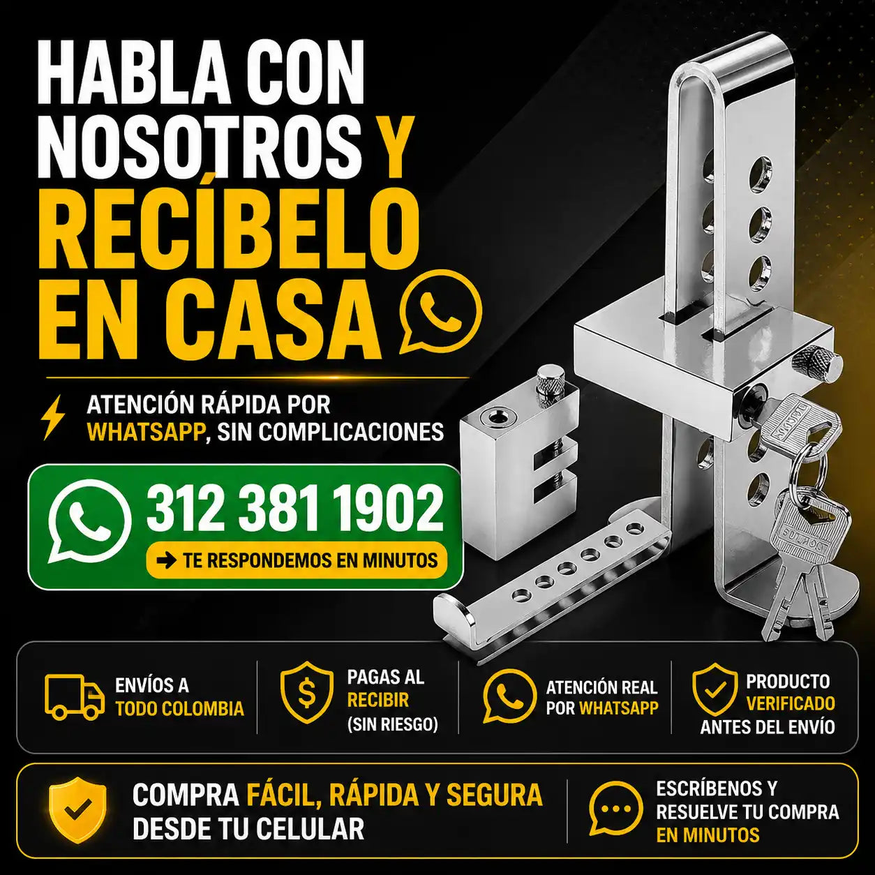 CarLock®  Candado De Pedal Para Carro