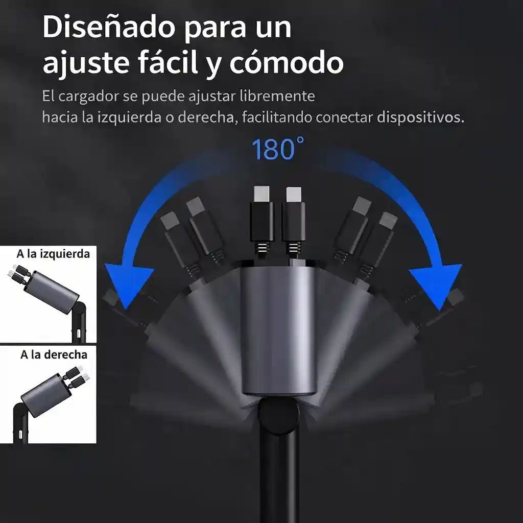 CARPRO® Cargador Para Carro 4 En 1 66w