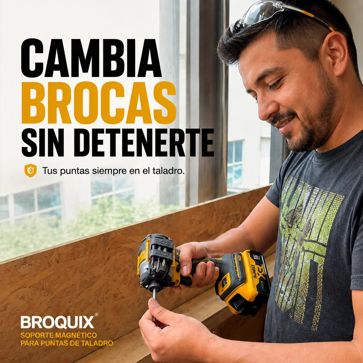 Broquix® | Soporte Magnético Universal para Brocas de Taladro