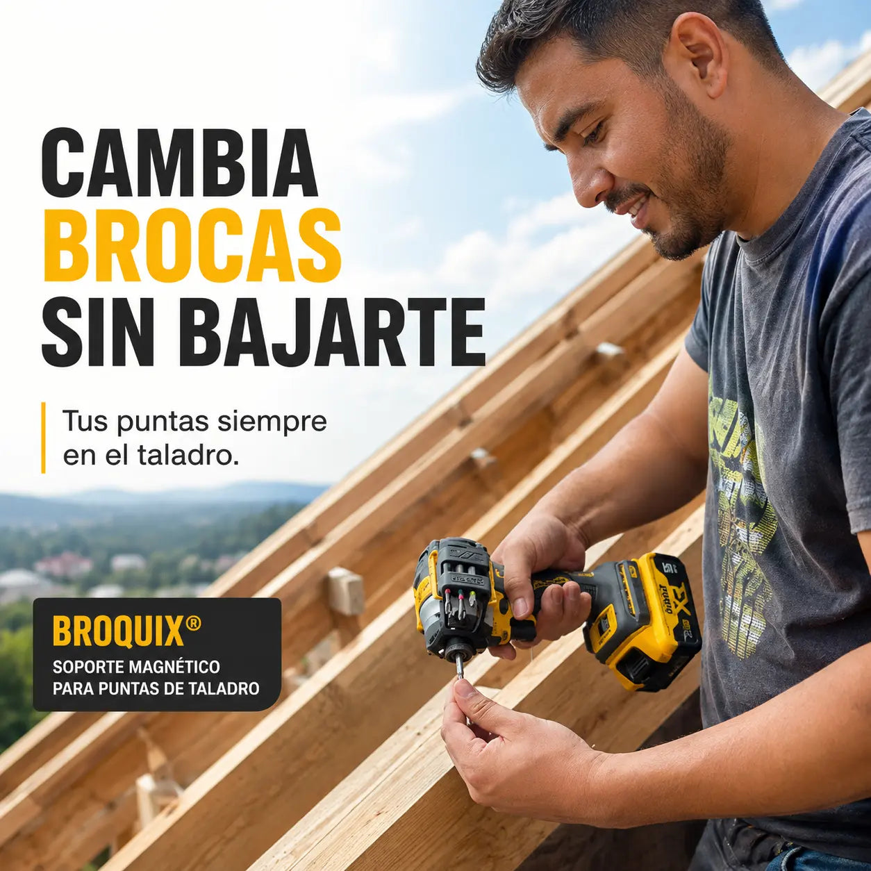Broquix® | Soporte Magnético Universal para Brocas de Taladro