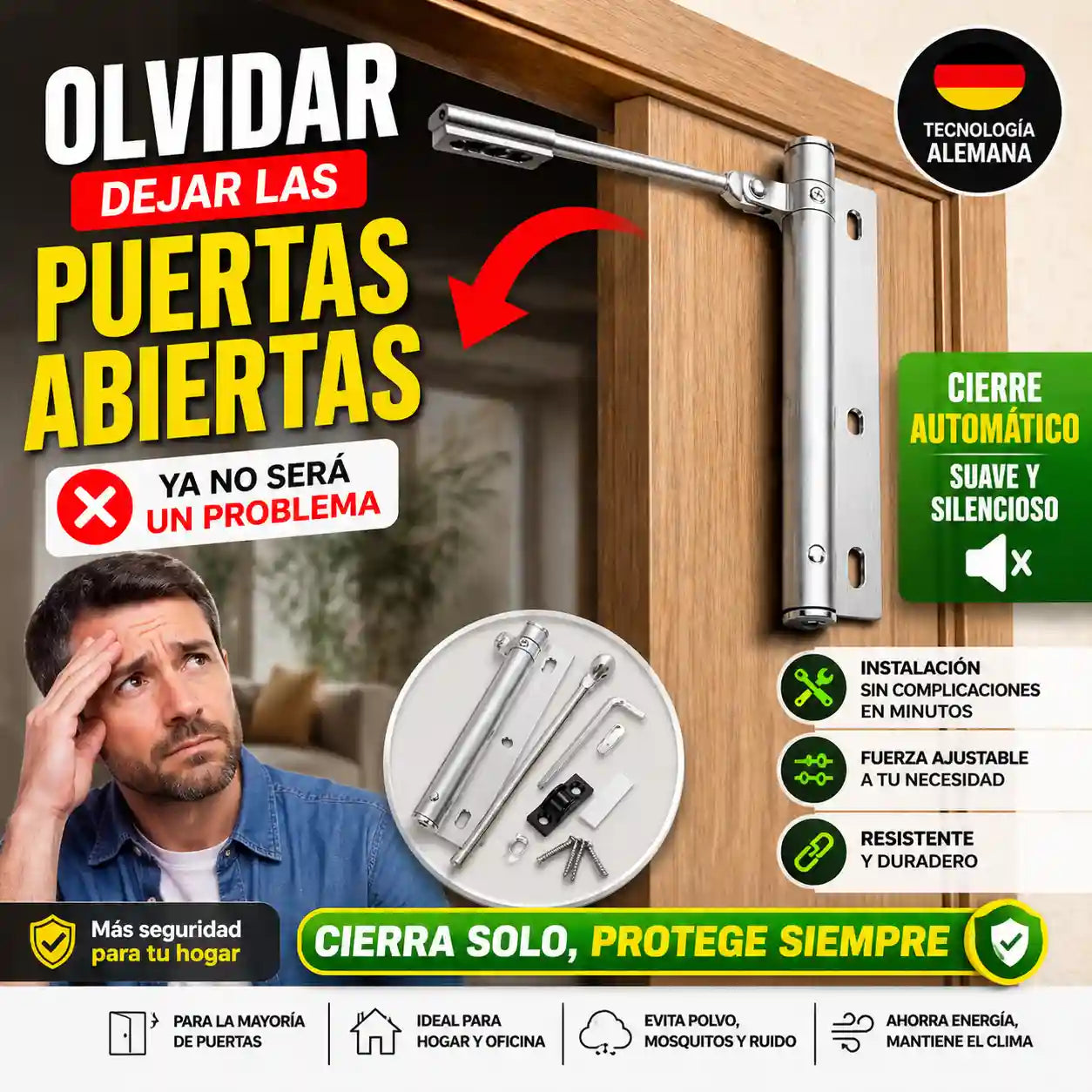 DoorFix® Cierre automático de puertas