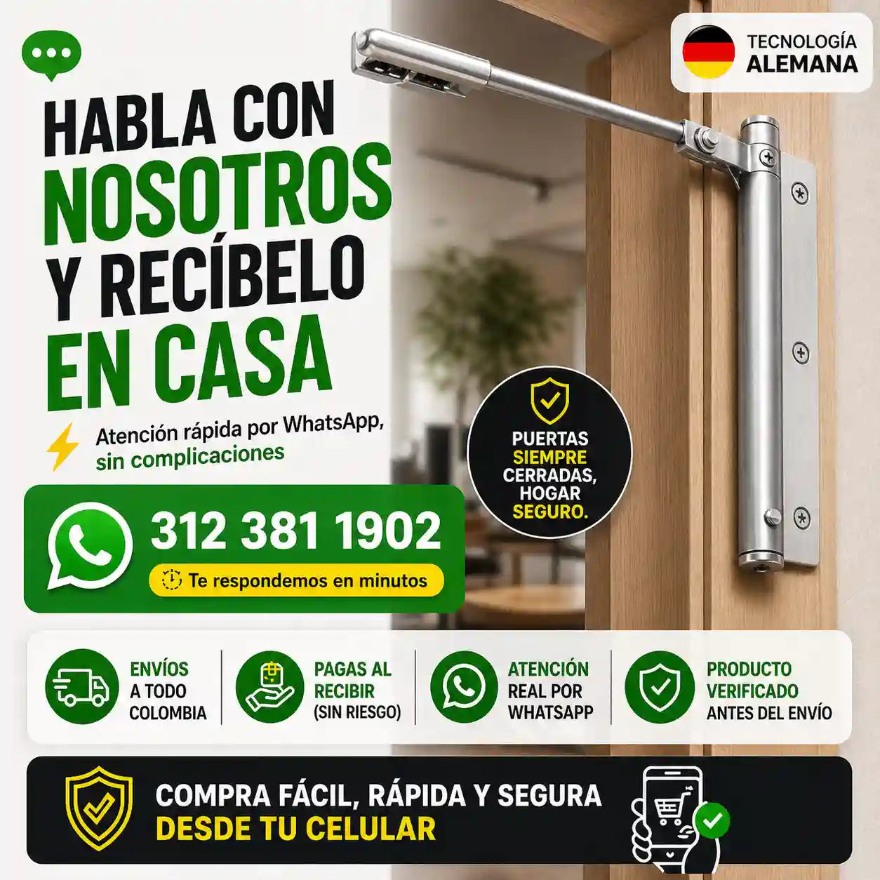 DoorFix® Cierre automático de puertas