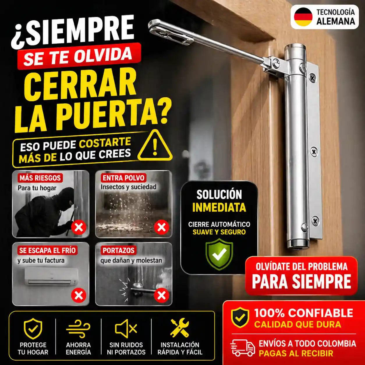 DoorFix® Cierre automático de puertas