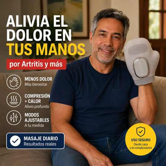 ZEREN® Masajeador de Manos con Compresión de Aire + Calor + Modos Ajustables