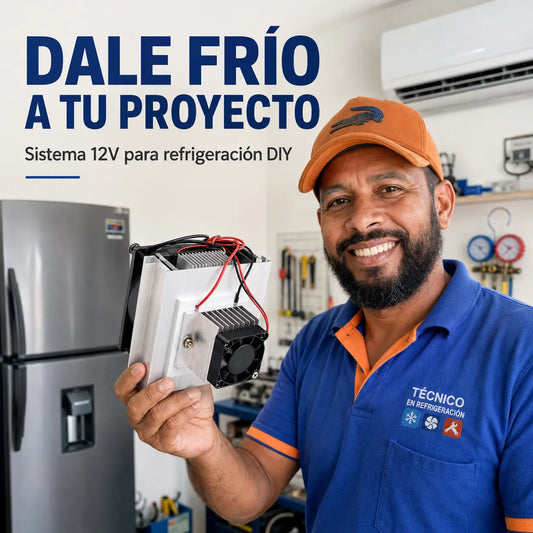 FRIXEN® Refrigerador electrónico de 12V, Kit de chips de refrigeración de semiconductores, herramientas para mini aire acondicionado/refrigerador DIY.