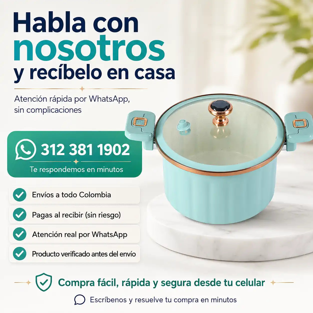 SpeedyPot® – Olla de Micropresión Familiar de 10 Litros