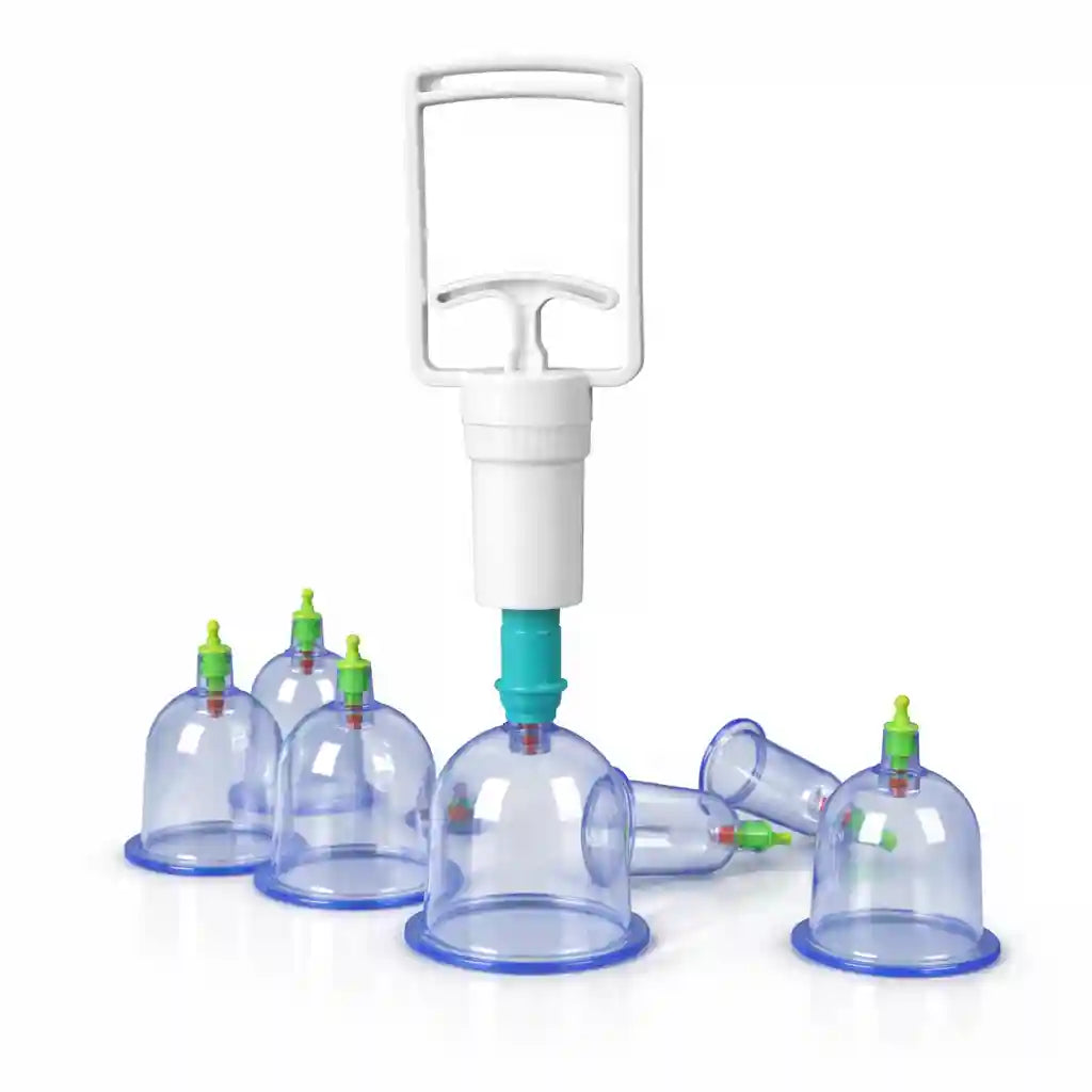 Relaxup® KIT 6Pz Terapia de cupping para aliviar tensiones dolor y circulación Ventoterapia