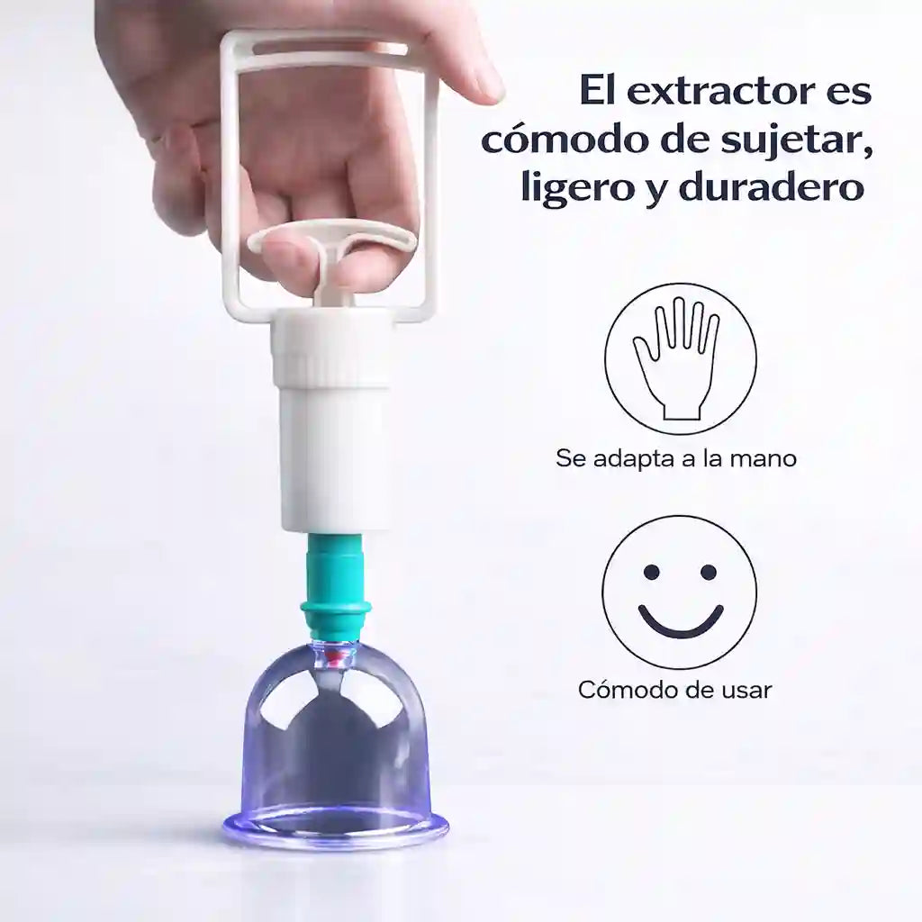 Relaxup® KIT 6Pz Terapia de cupping para aliviar tensiones dolor y circulación Ventoterapia