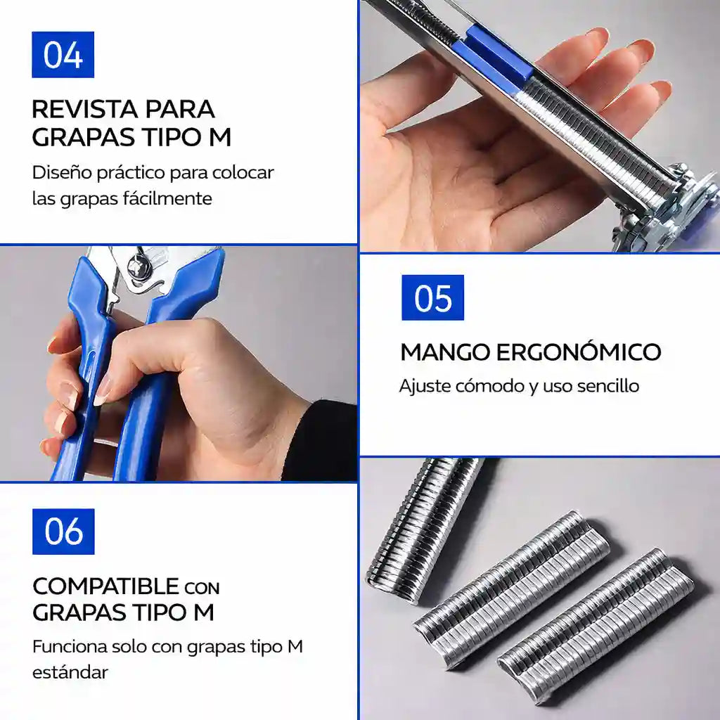 FIXGRAP® Alicate Para Grapar Metal 600 Grapas