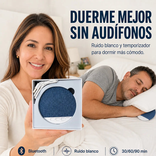 Somnix® | Altavoz de Almohada para Dormir sin Audífonos, con Ruido Blanco y Temporizador