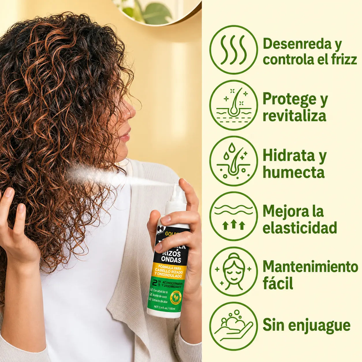 Revylia® Acondicionador sin enjuague revitalizante para pelucas en spray
