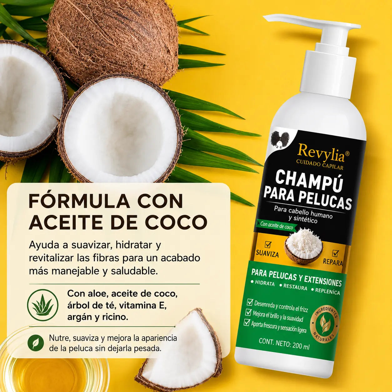 Revylia® Acondicionador sin enjuague revitalizante para pelucas en spray