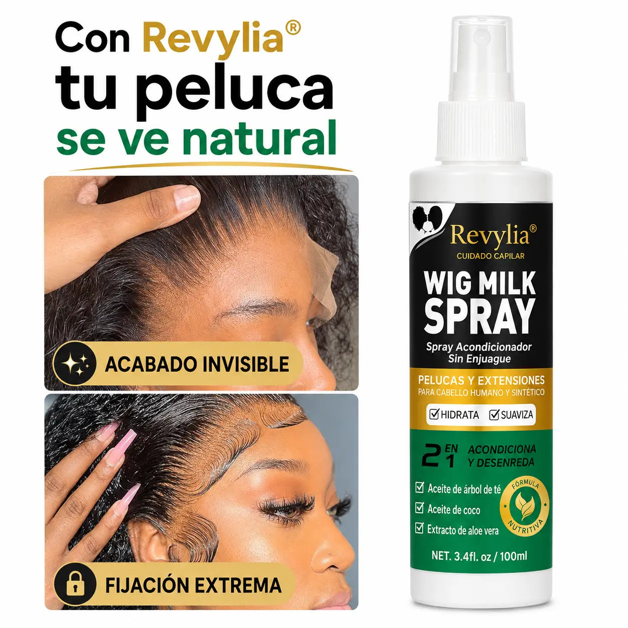 Revylia® Acondicionador sin enjuague revitalizante para pelucas en spray