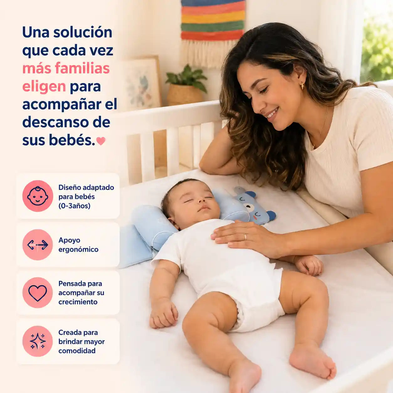 NUBIHEAD® Almohada Posicionadora Ergonomica