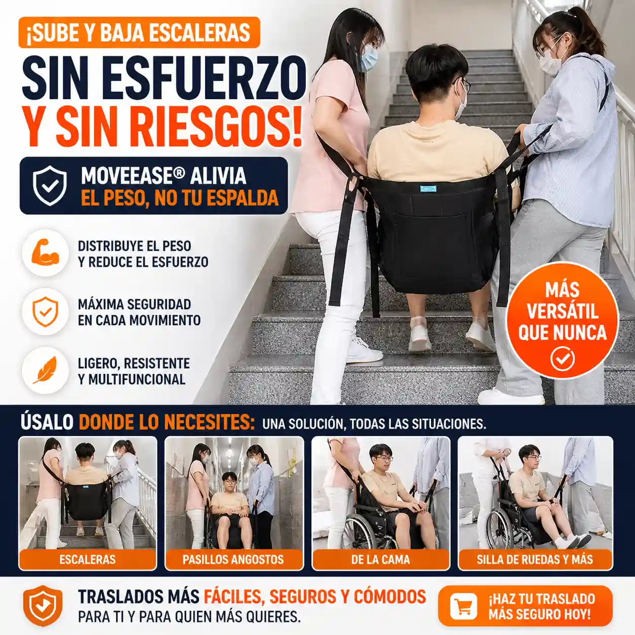 MoveEase® Arnés de traslado para pacientes