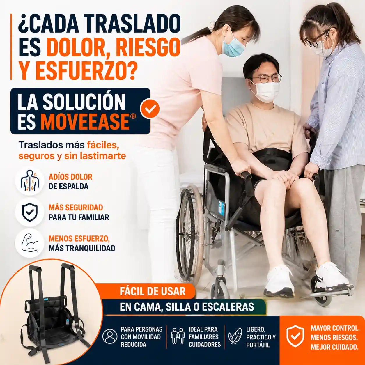 MoveEase® Arnés de traslado para pacientes
