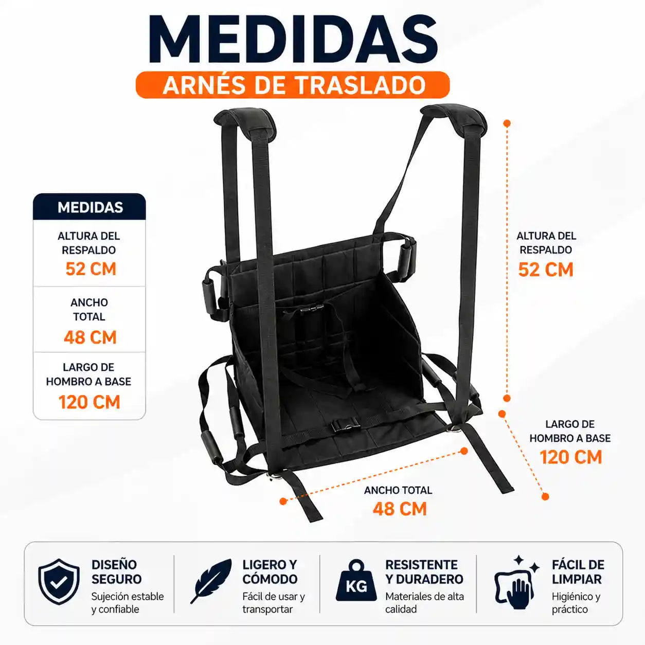 MoveEase® Arnés de traslado para pacientes