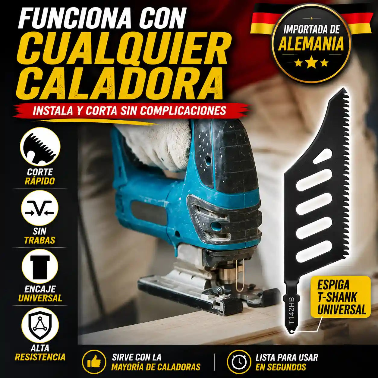 CORTE90® CUCHILLAS PARA SIERRAS CALADORAS DE 32MM DE ACERO UNIVERSAL