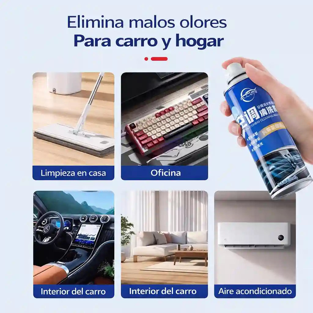 AIRCAR® Spray limpiador para el aire acondicionado del coche 240ML
